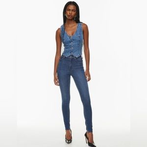 Denim Forum Lola High Rise Skinny Jeans